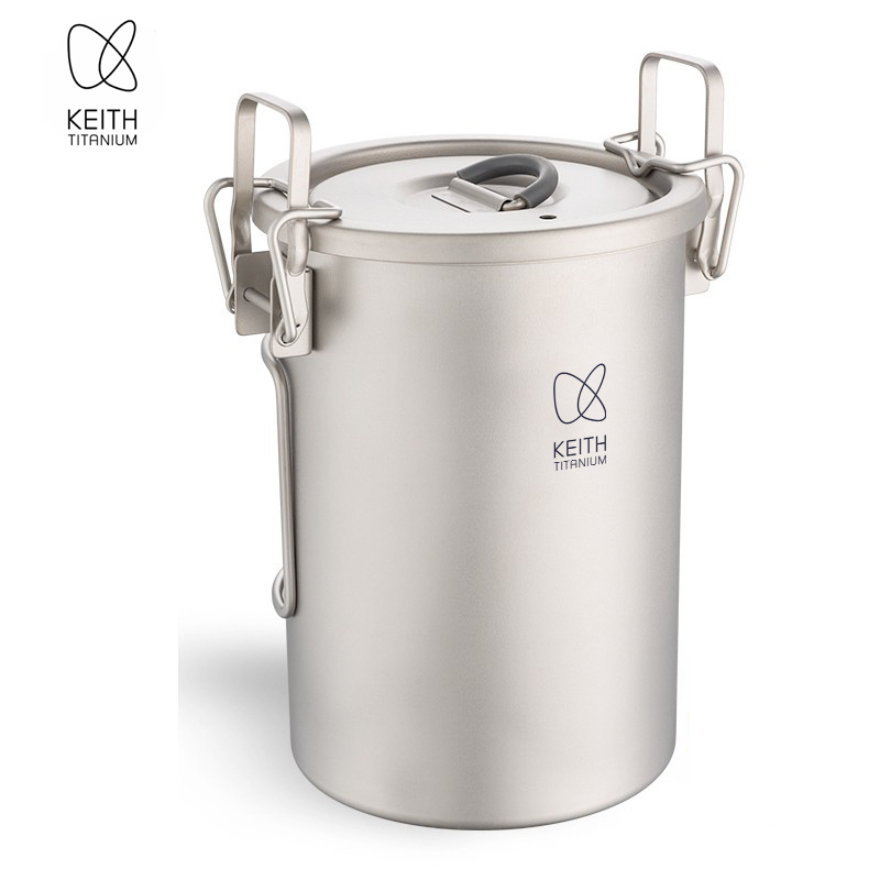 Camping Cooking Utilities - KEITH 순티타늄 밥짓기 냄비 900ml 초경량