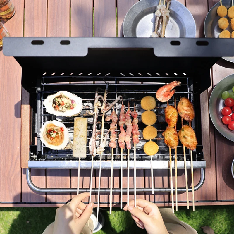 Camping Cooking Requirements - 경량 접이식 숯불 그릴, 조립 불필요,