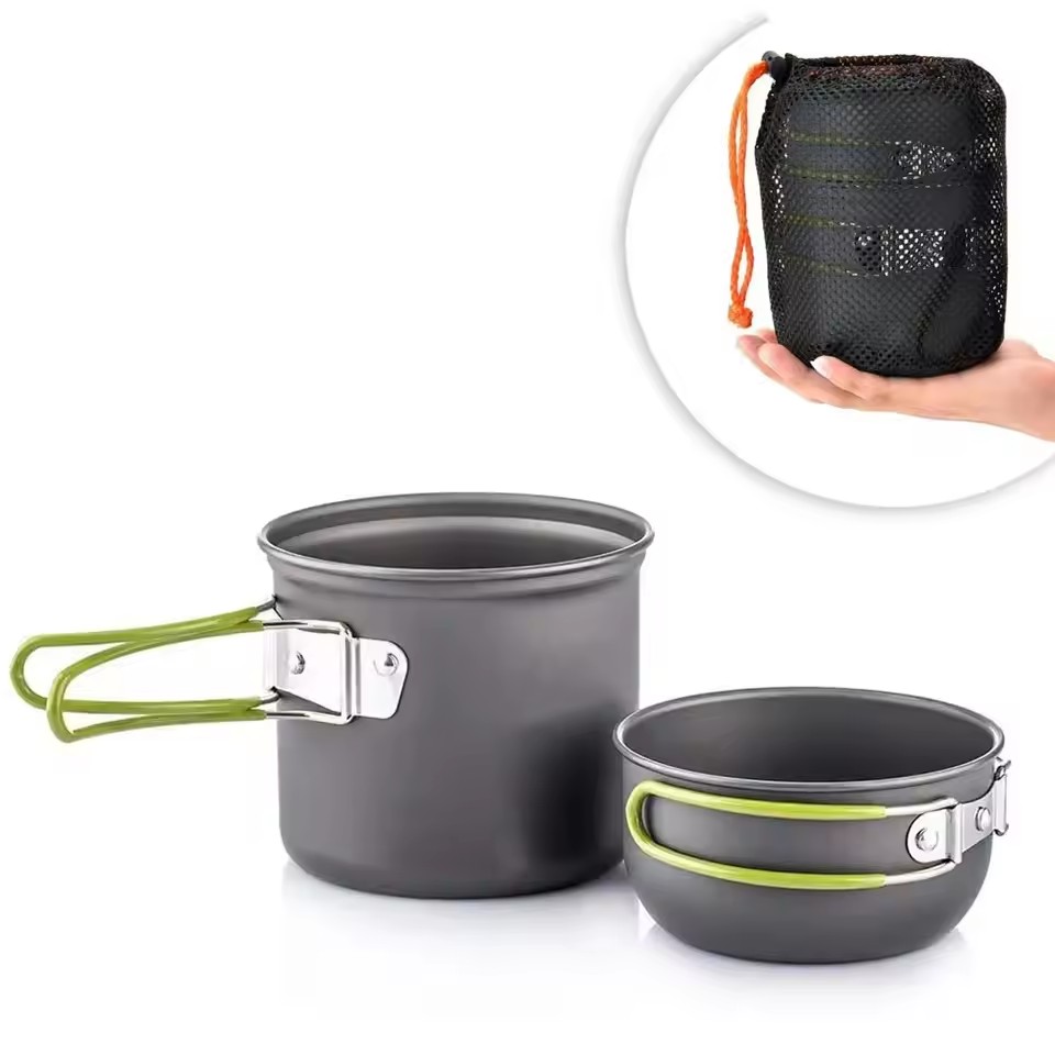 Camping Cooking Mess Kit - 초경량 캠핑 조리기구 세트 캠핑 냄비