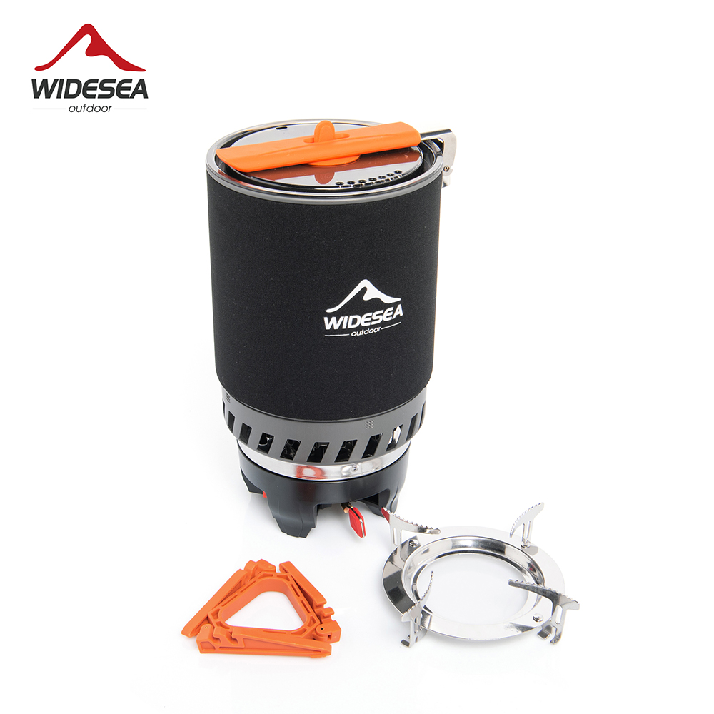 Camping Cooking Set 2 Person - 열교환기가 있는 와이드시 캠핑 쿠킹 시스템,