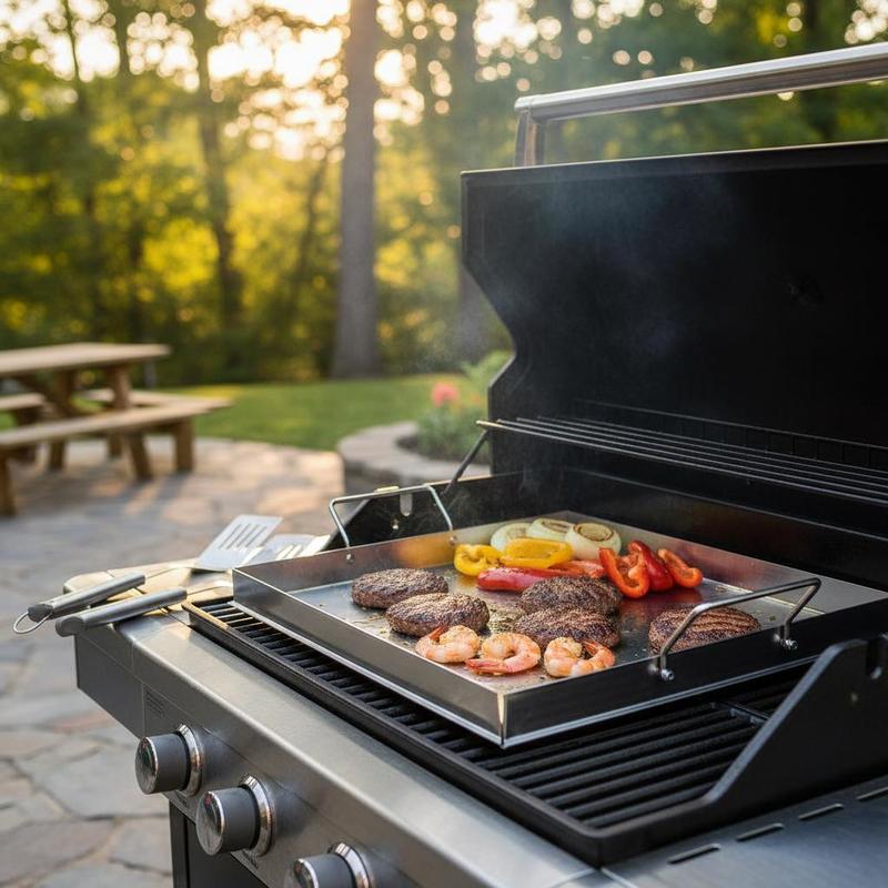 Camping Cooking Grill - 범용 플랫탑 그리들 18x16인치 캠핑, 테일게이팅