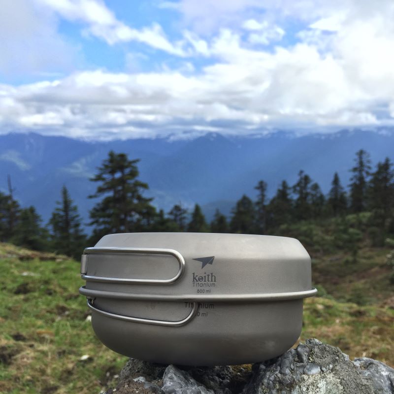 Camping Cooking Hot Plate - KEITH 티타늄 Ti6053 3피스 티타늄 냄비와