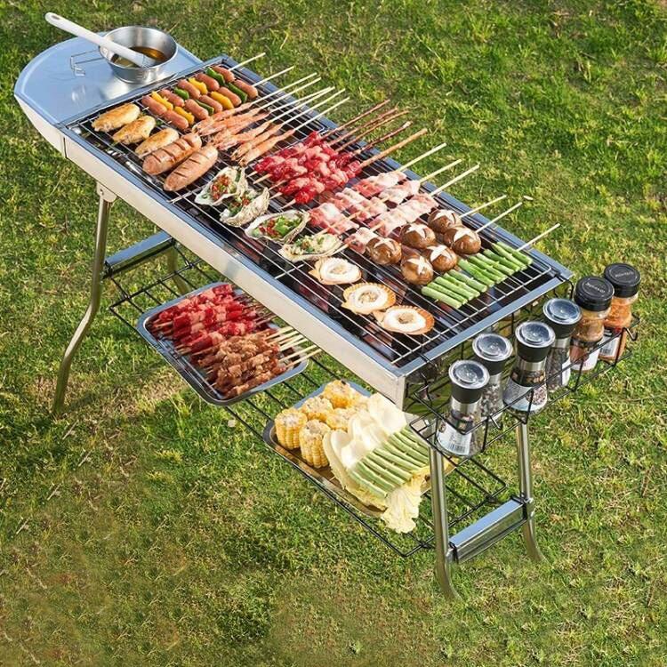 Camping Cooking Requirements - 휴대용 스테인리스 스틸 바베큐 그릴 410
