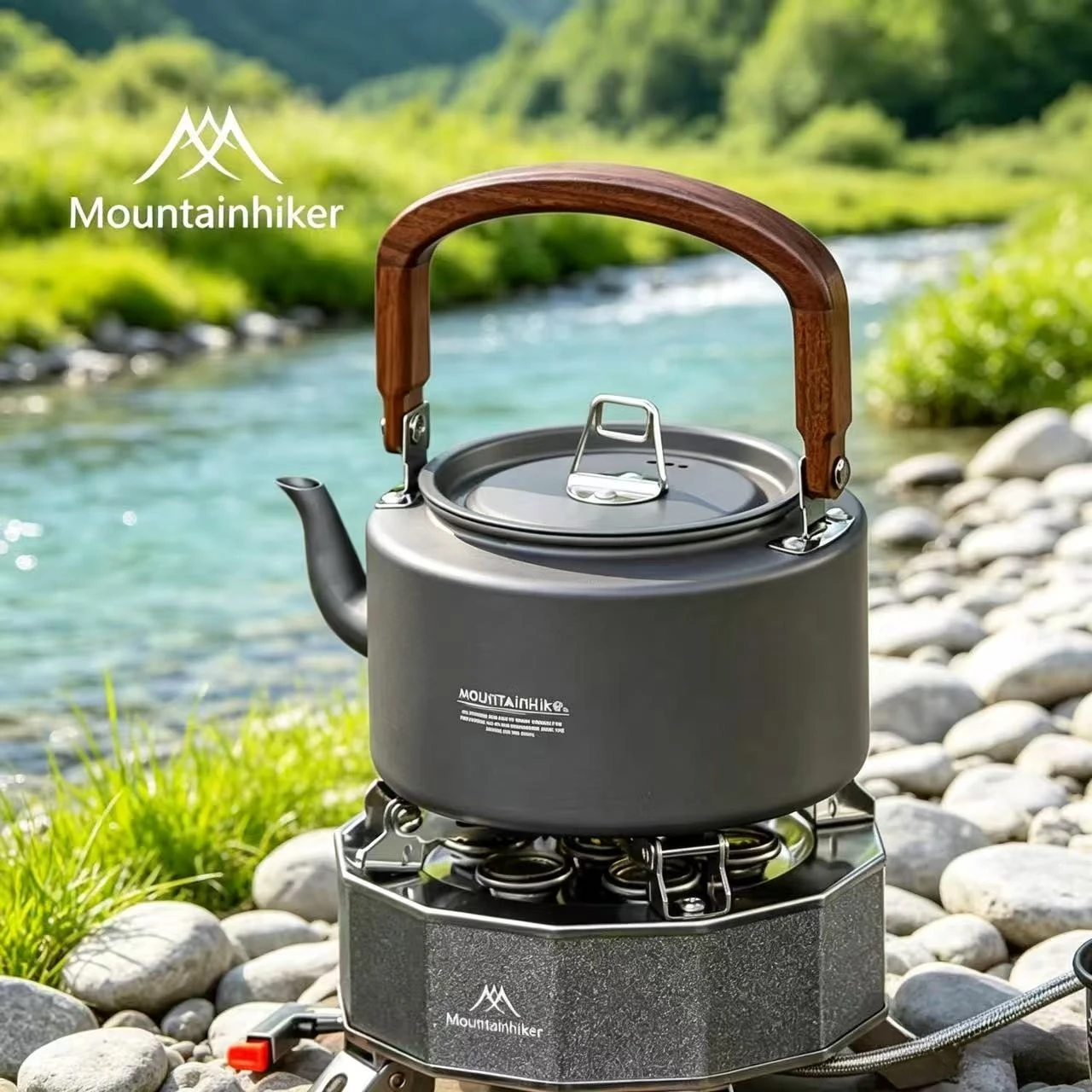 Camping Cooking Set 2 Person - 캠핑용 1.4L 차 주전자, 알루미늄 합금