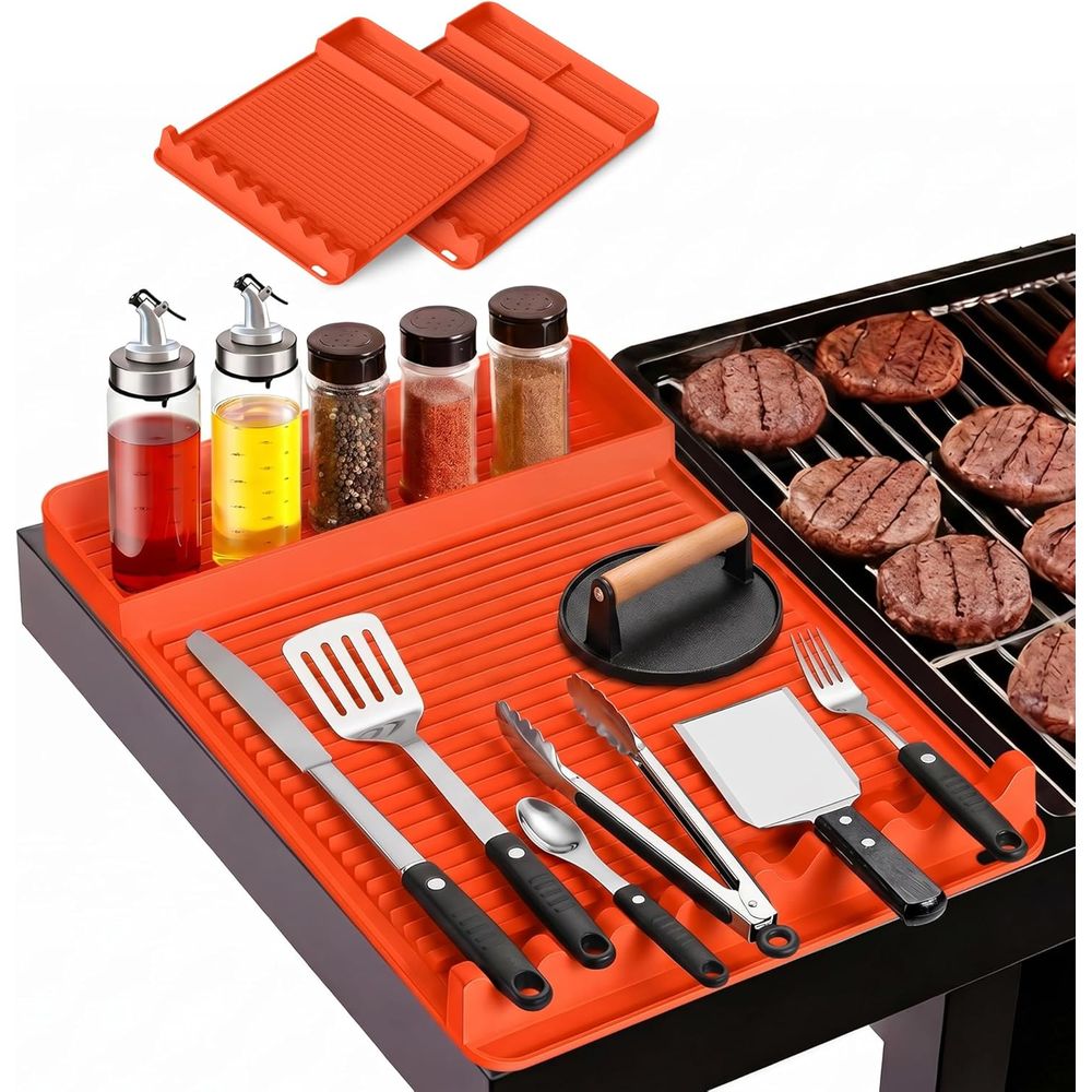 Camping Cooking Grill - 내열 실리콘 그릴 매트 - 16x11.5''