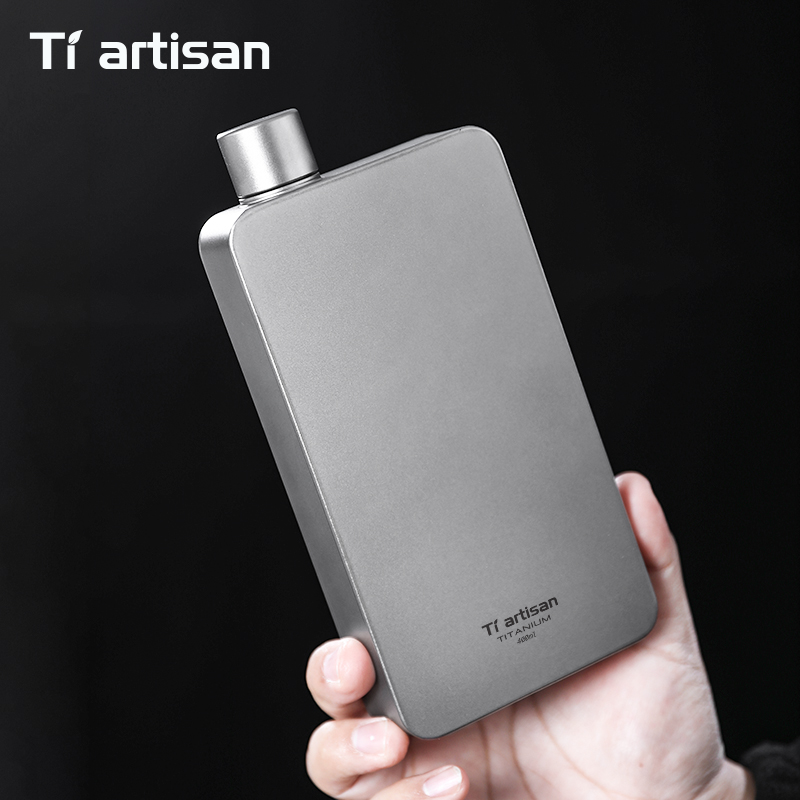 티아티산 400ML 티타늄 힙 플라스크 위스키 와인 병 - Camping Cooking Utilities 리뷰 및 가격