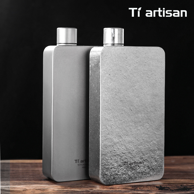 티아티산 400ML 티타늄 힙 플라스크 위스키 와인 병 - Camping Cooking Utilities 리뷰 및 가격