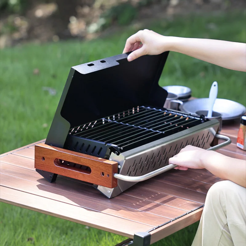 경량 접이식 숯불 그릴, 조립 불필요, 캠핑 및 야외  - Camping Cooking Requirements 리뷰 및 가격