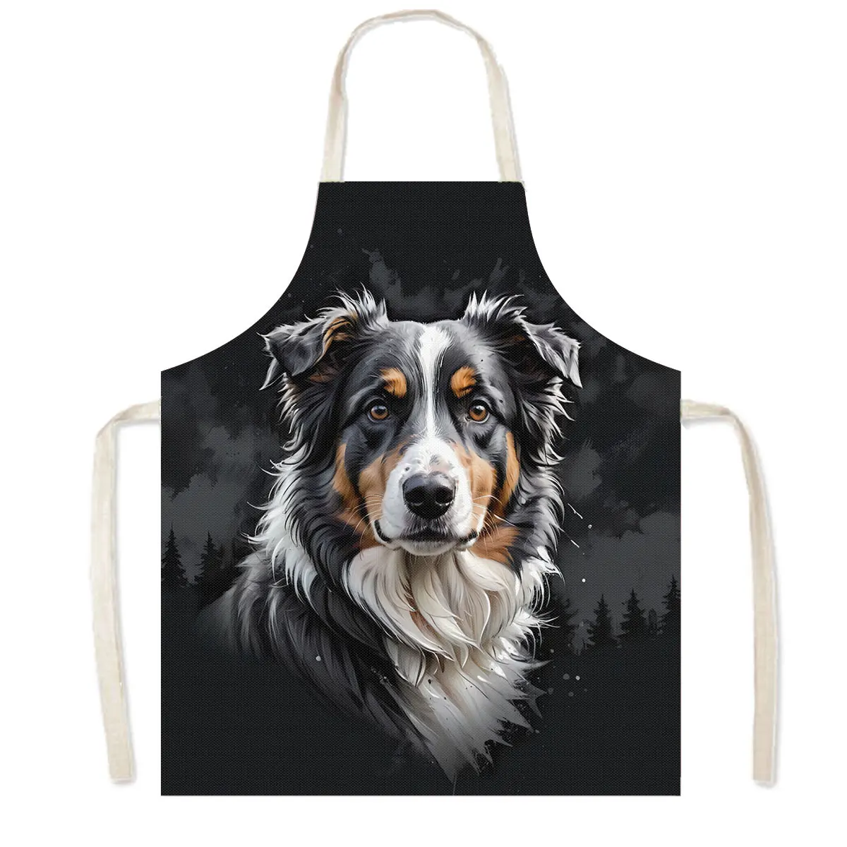 다채로운 색상의 강아지 초상화 주방 앞치마 - 재미있는 - Camping Cooking Apron 리뷰 및 가격