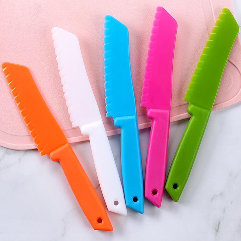어린이를위한 1pc 플라스틱 주방 도구 도마 칼 어린이 - Camping Cooking Utilities 리뷰 및 가격