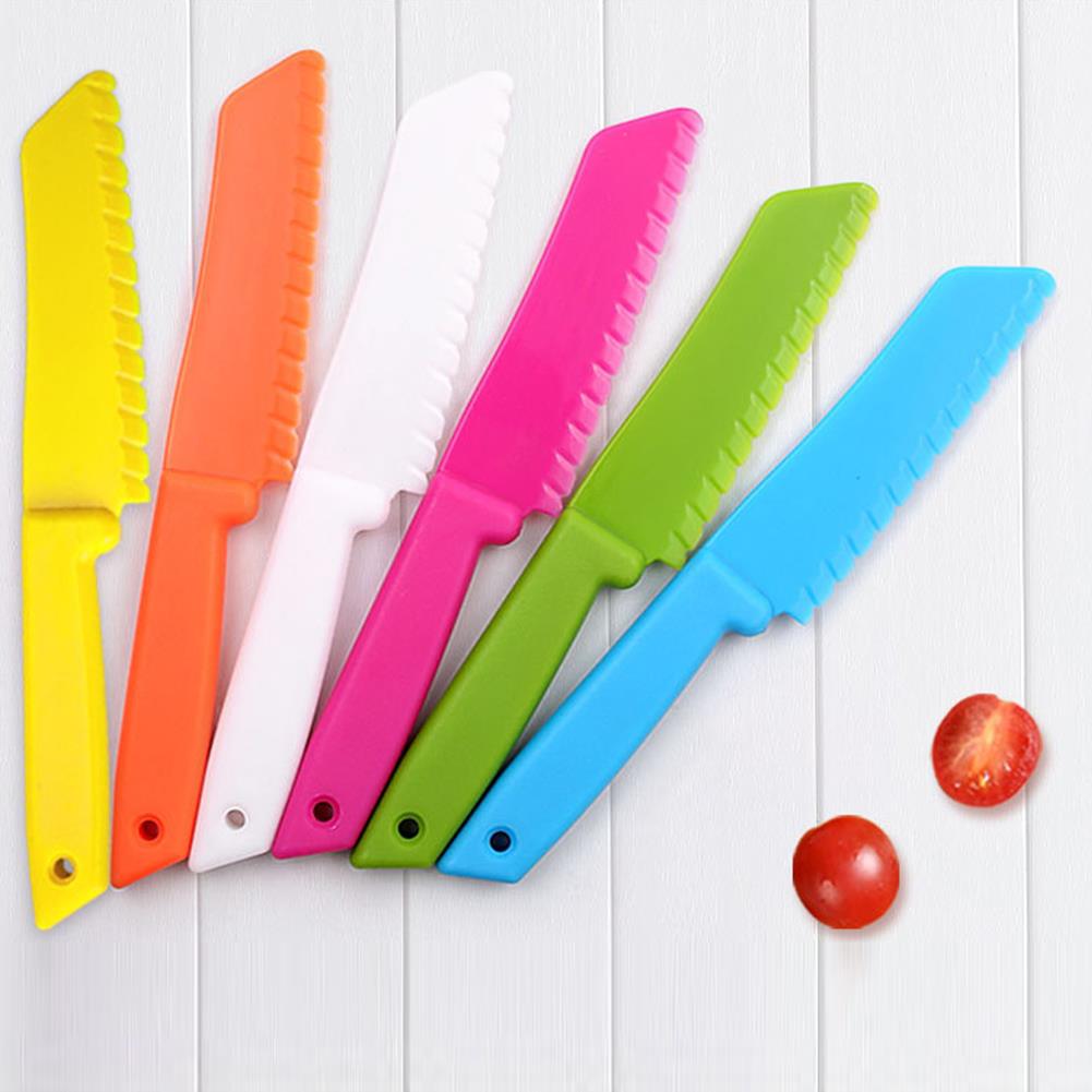 어린이를위한 1pc 플라스틱 주방 도구 도마 칼 어린이 - Camping Cooking Utilities 리뷰 및 가격