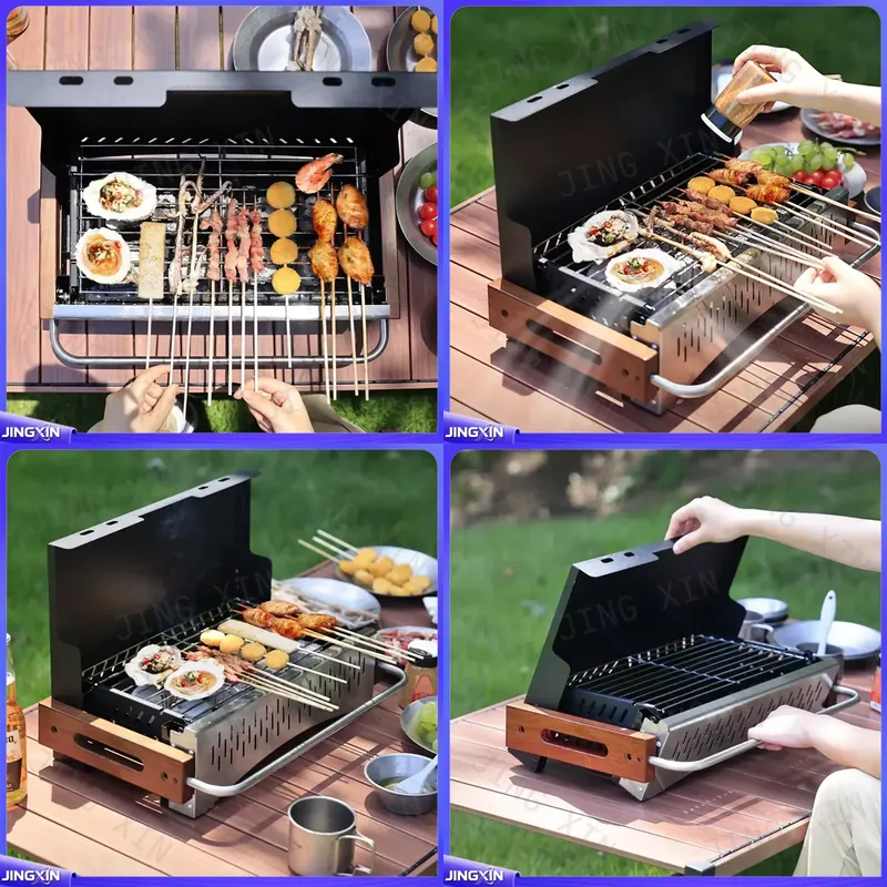 경량 접이식 숯불 그릴, 조립 불필요, 캠핑 야외 피크 - Camping Cooking Requirements 리뷰 및 가격