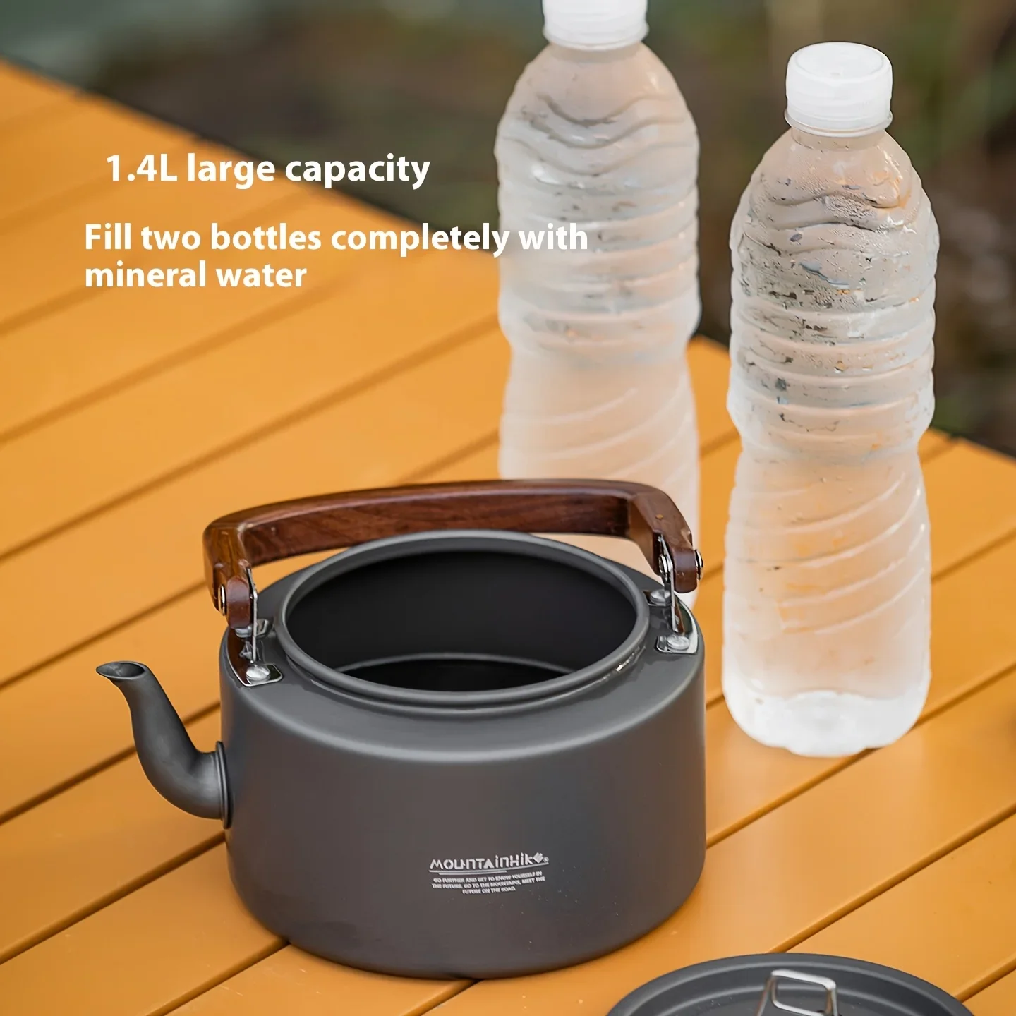 캠핑용 주전자-새로운 알루미늄 합금 구조, 나무 손잡이 - Camping Cooking Set 2 Person 리뷰 및 가격