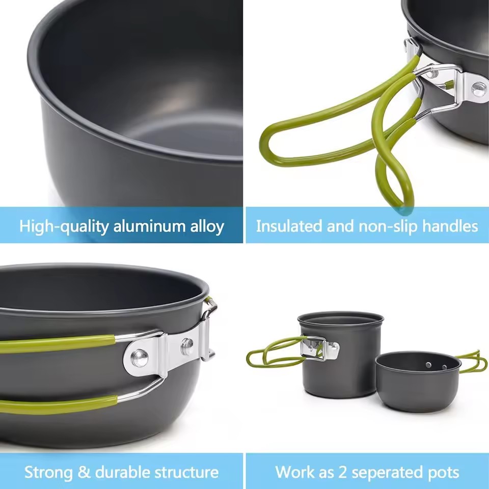 초경량 캠핑 조리기구 세트 캠핑 냄비 세트 하이킹 트레 - Camping Cooking Mess Kit 리뷰 및 가격