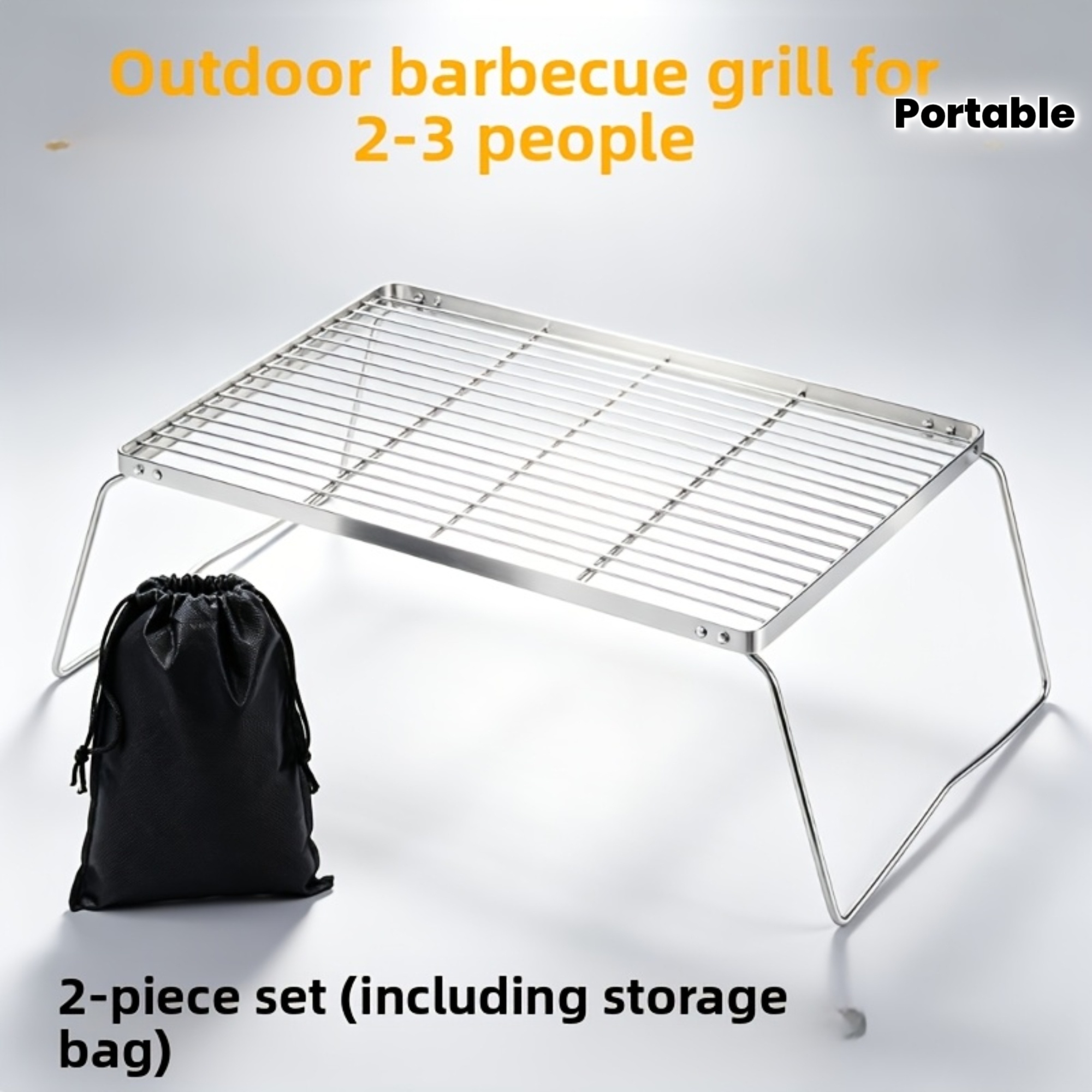 휴대용 접이식 스테인리스 캠프파이어 스탠드 – 하이킹, - Camping Cooking Utilities 리뷰 및 가격