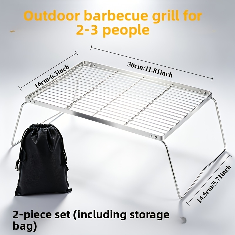 휴대용 접이식 스테인리스 캠프파이어 스탠드 – 하이킹, - Camping Cooking Utilities 리뷰 및 가격