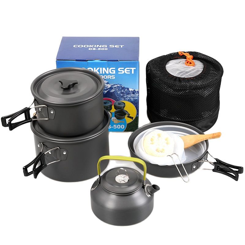 야외 캠핑 요리 세트 논스틱 냄비 DS508 조리기구  - Camping Cooking Set 2 Person 리뷰 및 가격