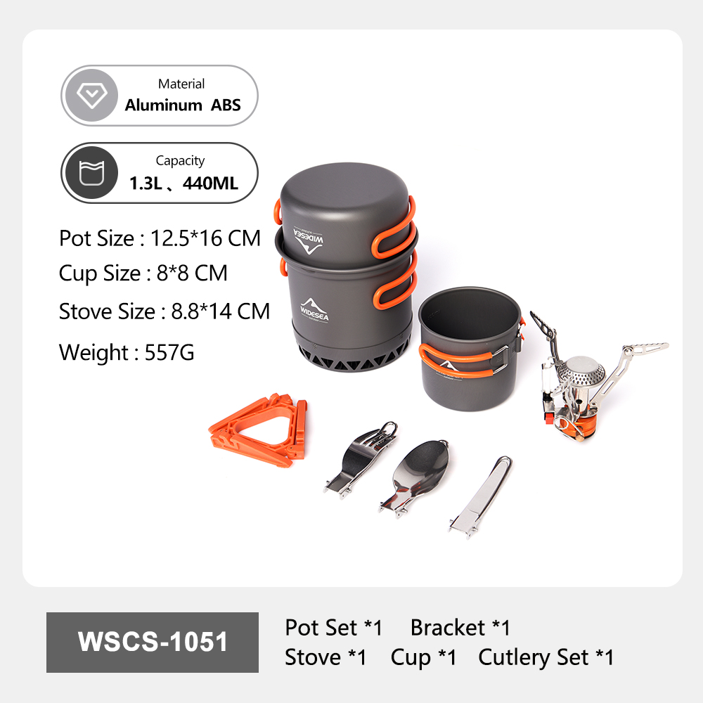 Widesea 휴대용 캠핑 조리기구 세트 알루미늄 1. - Camping Cooking Set 2 Person 리뷰 및 가격