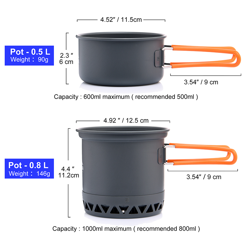 Widesea 휴대용 캠핑 조리기구 세트 알루미늄 1. - Camping Cooking Set 2 Person 리뷰 및 가격