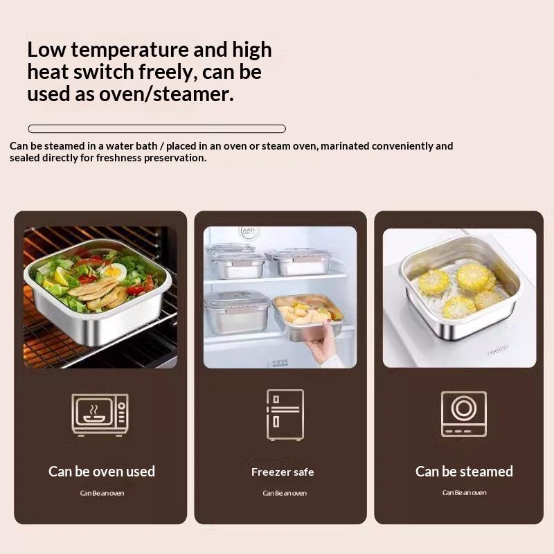 휴대용 대용량 스테인레스 스틸 음식 용기 손잡이가 있는 - Camping Cooking Food 리뷰 및 가격