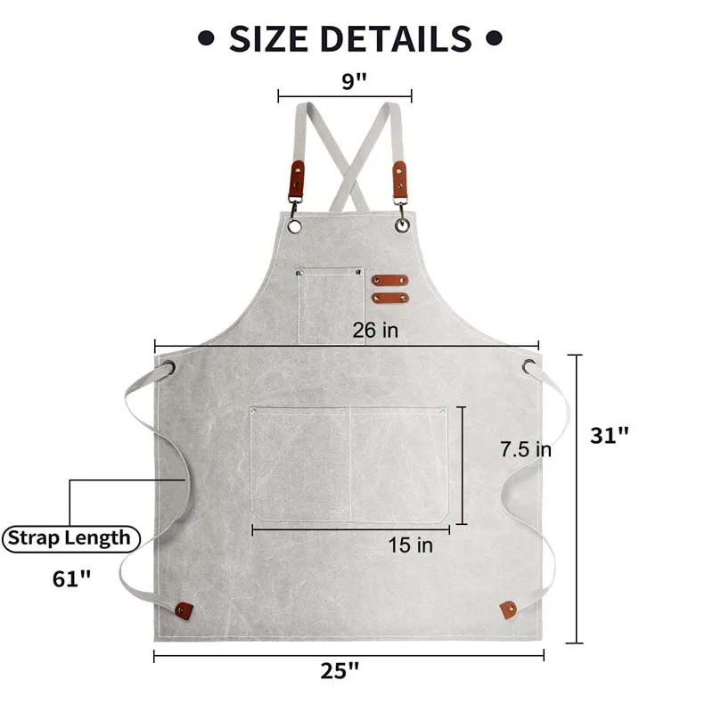 가정용 캔버스 앞치마, 오일 방지, 손 닦기 가능, 주 - Camping Cooking Apron 리뷰 및 가격