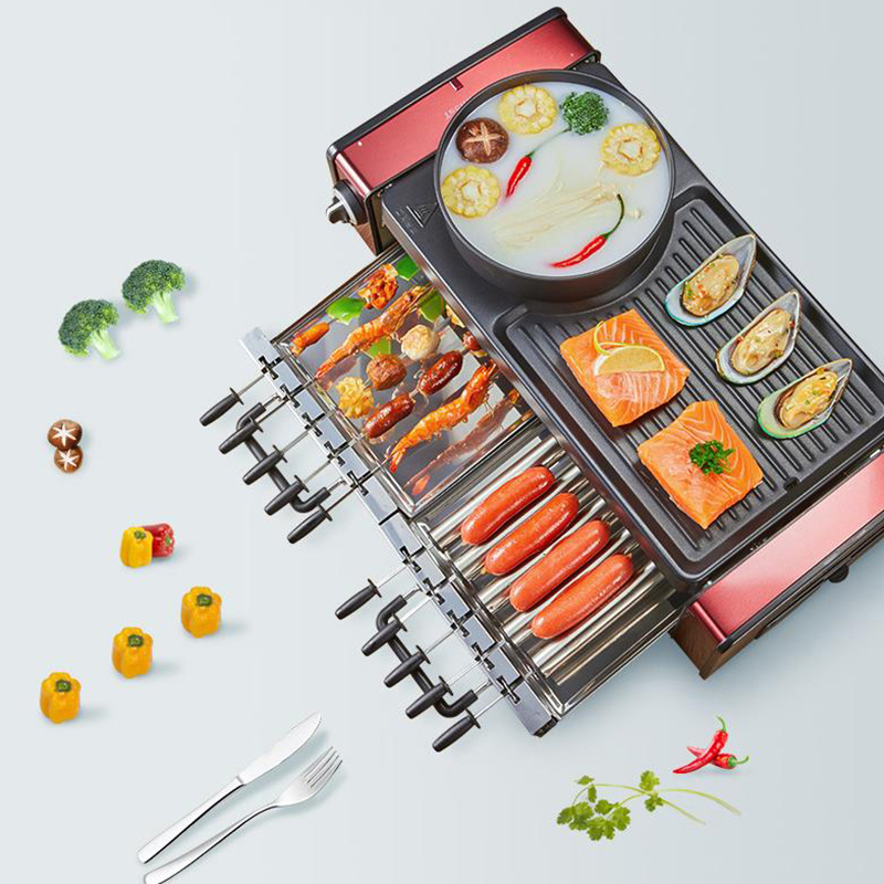 전기 그릴 캠핑용 핫팟 무연 가정용 논스틱 츄라스케이라 - Camping Cooking Hot Plate 리뷰 및 가격