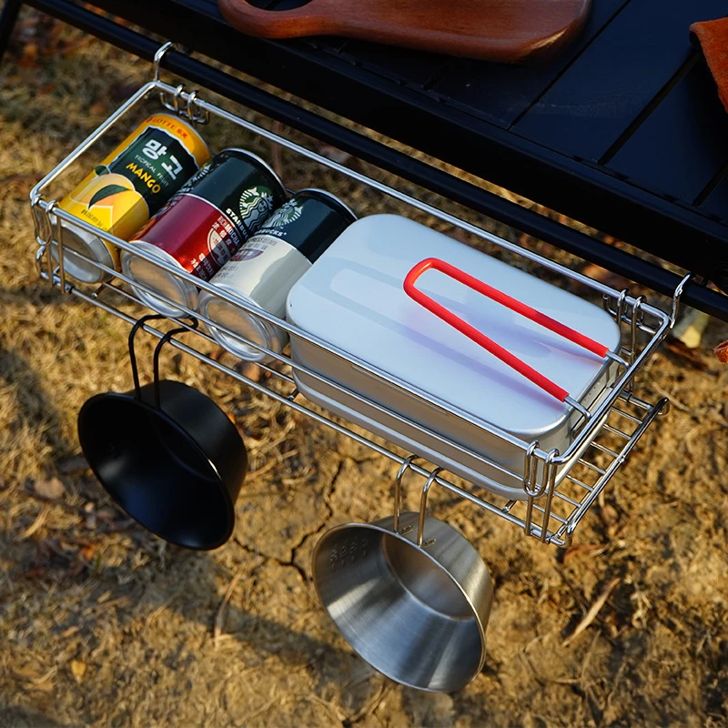 알루미늄 IGT 테이블 사이드 스토리지 랙 접이식 걸이 - Camping Cooking Table With Storage 리뷰 및 가격