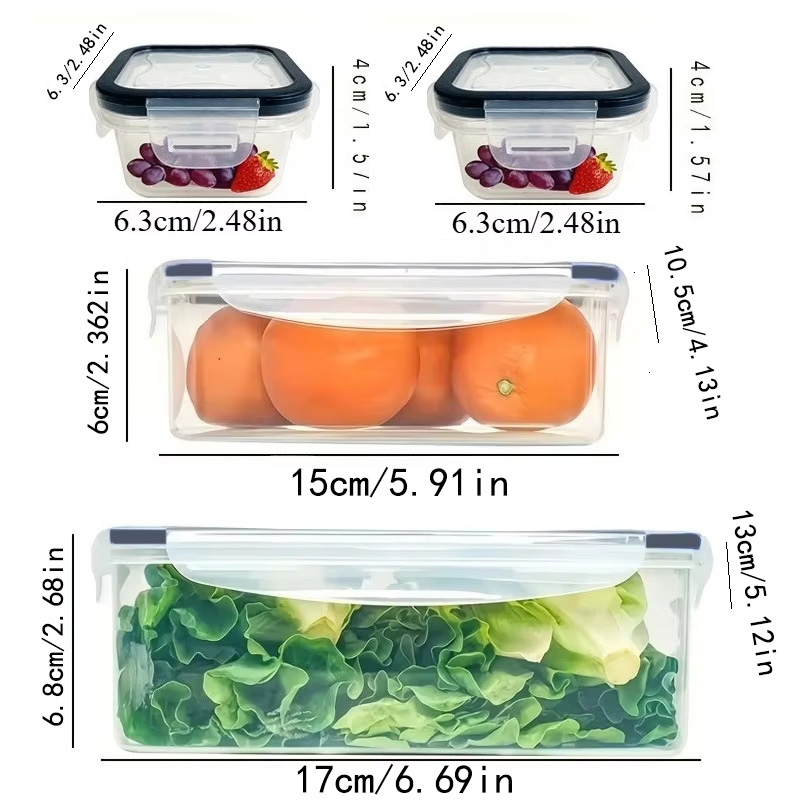 8Pcs 용기 4개 뚜껑 4개 세트 주방 밀폐용기 플라 - Camping Cooking Food 리뷰 및 가격