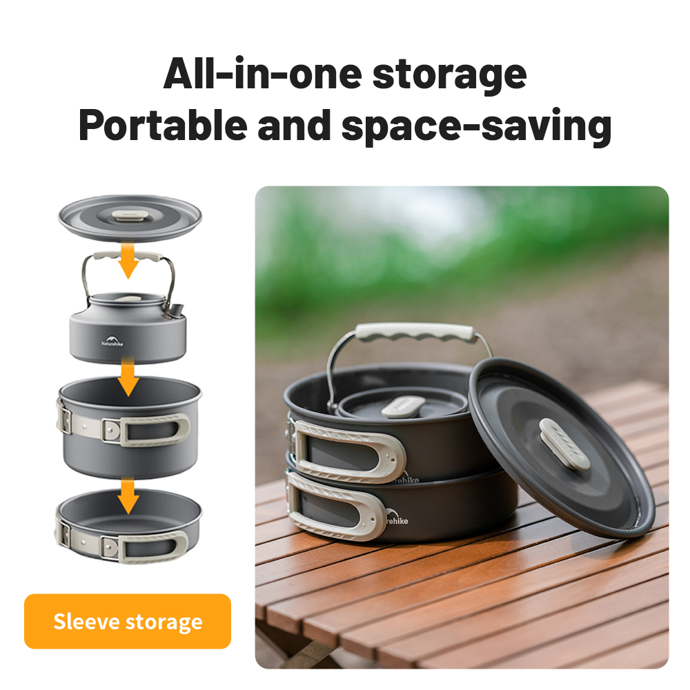 네이처하이크 캠핑 조리기구 키트 야외 프라이팬 휴대용  - Camping Cooking Set 2 Person 리뷰 및 가격