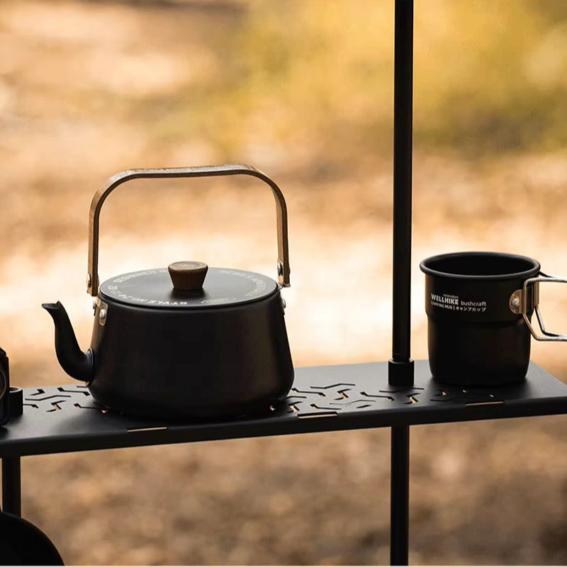 새로운 합금 물솥 레트로 캠핑 주전자 1.1L - Camping Cooking Set 2 Person 리뷰 및 가격