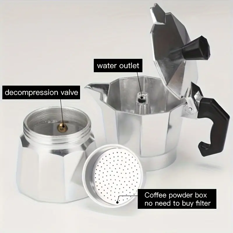 클래식 알루미늄 모카포트 50-300ML 가정용 스토브 - Camping Cooking Utensils 리뷰 및 가격