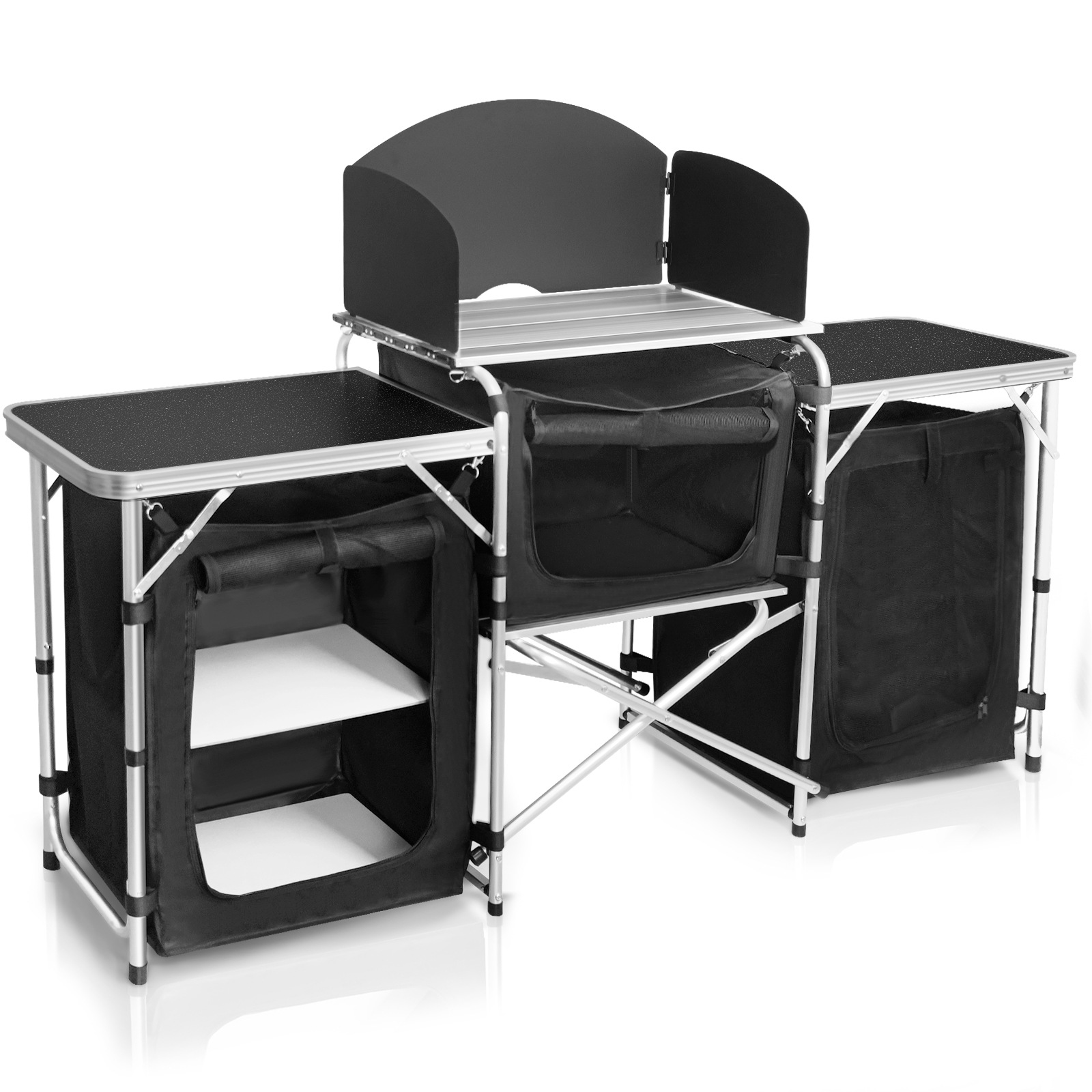 핫세일 야외 캠핑 이동식 주방 휴대용 접이식 조리대 캠 - Camping Cooking Table With Storage 리뷰 및 가격