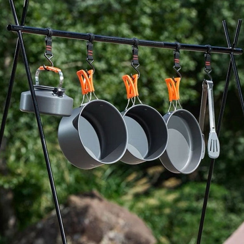 캠핑용 논스틱 경량 가스레인지 알루미늄 냄비 세트 휴대 - Camping Cooking Mess Kit 리뷰 및 가격