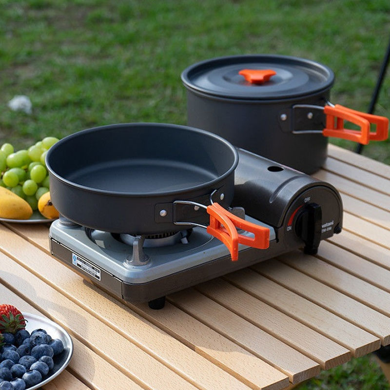 캠핑용 논스틱 경량 가스레인지 알루미늄 냄비 세트 휴대 - Camping Cooking Mess Kit 리뷰 및 가격