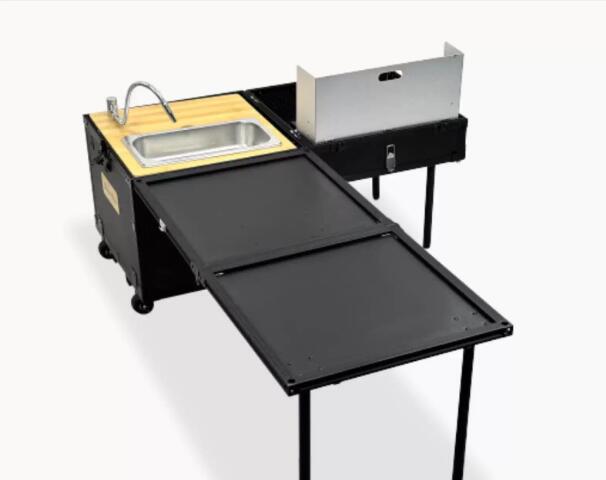 야외 이동식 주방 조리대 수납함 테이블 차량용 캠핑 야 - Camping Cooking Table With Storage 리뷰 및 가격