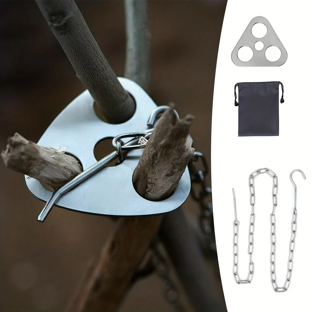야외 바베큐 삼각대 휴대용 분리형 교수형 랙 스테인레스 - Camping Cooking Utilities 리뷰 및 가격