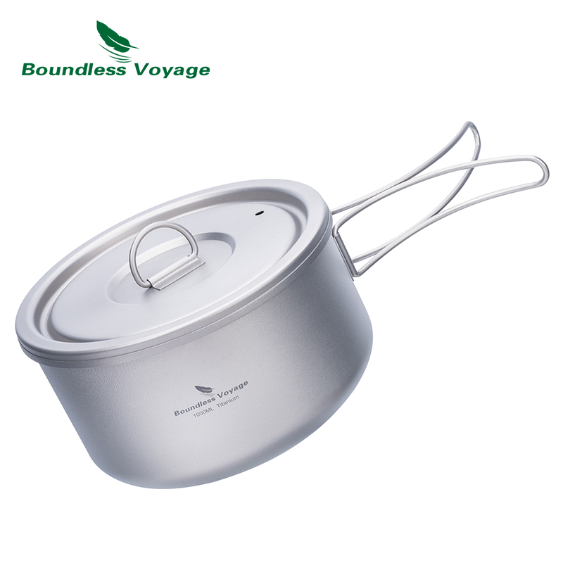 Boundless Voyage 티타늄 캠핑 냄비, 뚜껑 - Camping Cooking Utilities 리뷰 및 가격