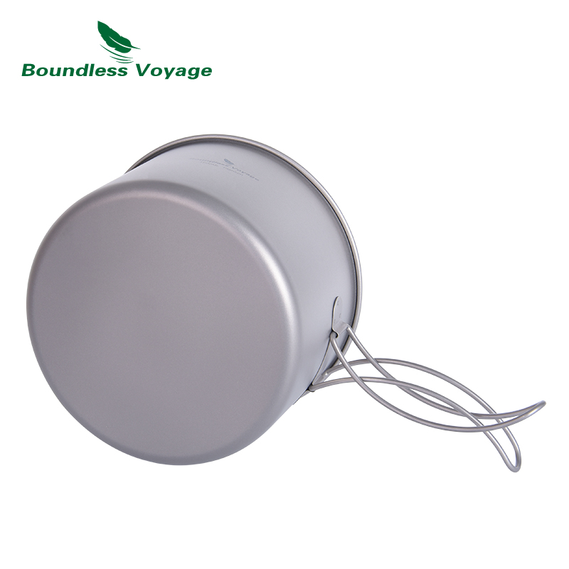 Boundless Voyage 티타늄 냄비 및 프라이팬 - Camping Cooking Mess Kit 리뷰 및 가격