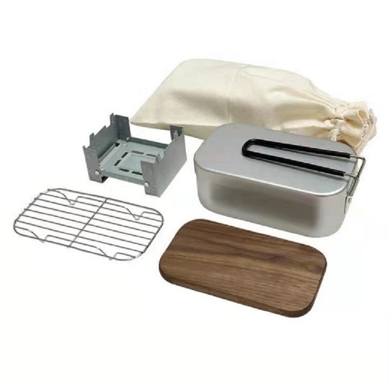 야외용 알루미늄 메스 키트, 스팀 랙 스토브 세트, 휴 - Camping Cooking Mess Kit 리뷰 및 가격