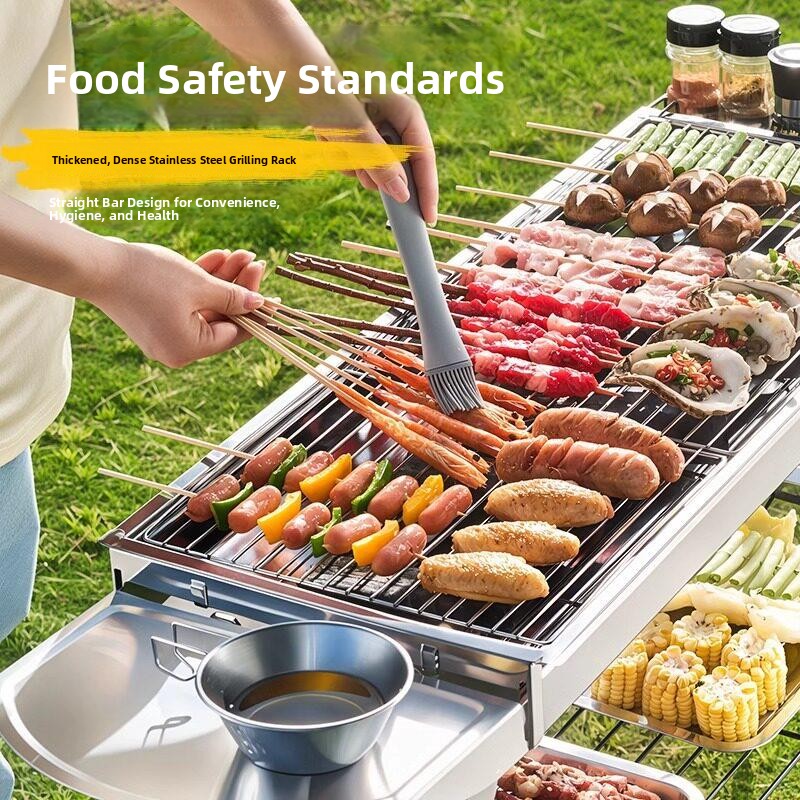 휴대용 스테인리스 스틸 바베큐 그릴 410 (자석식)  - Camping Cooking Requirements 리뷰 및 가격