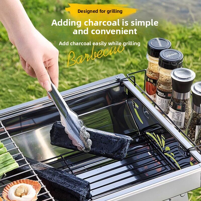 휴대용 스테인리스 스틸 바베큐 그릴 410 (자석식)  - Camping Cooking Requirements 리뷰 및 가격