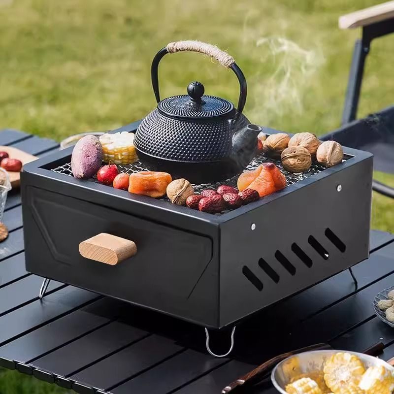 휴대용 테이블탑 캠핑 숯불 그릴 (분리형 재받이 서랍  - Camping Cooking Grill 리뷰 및 가격