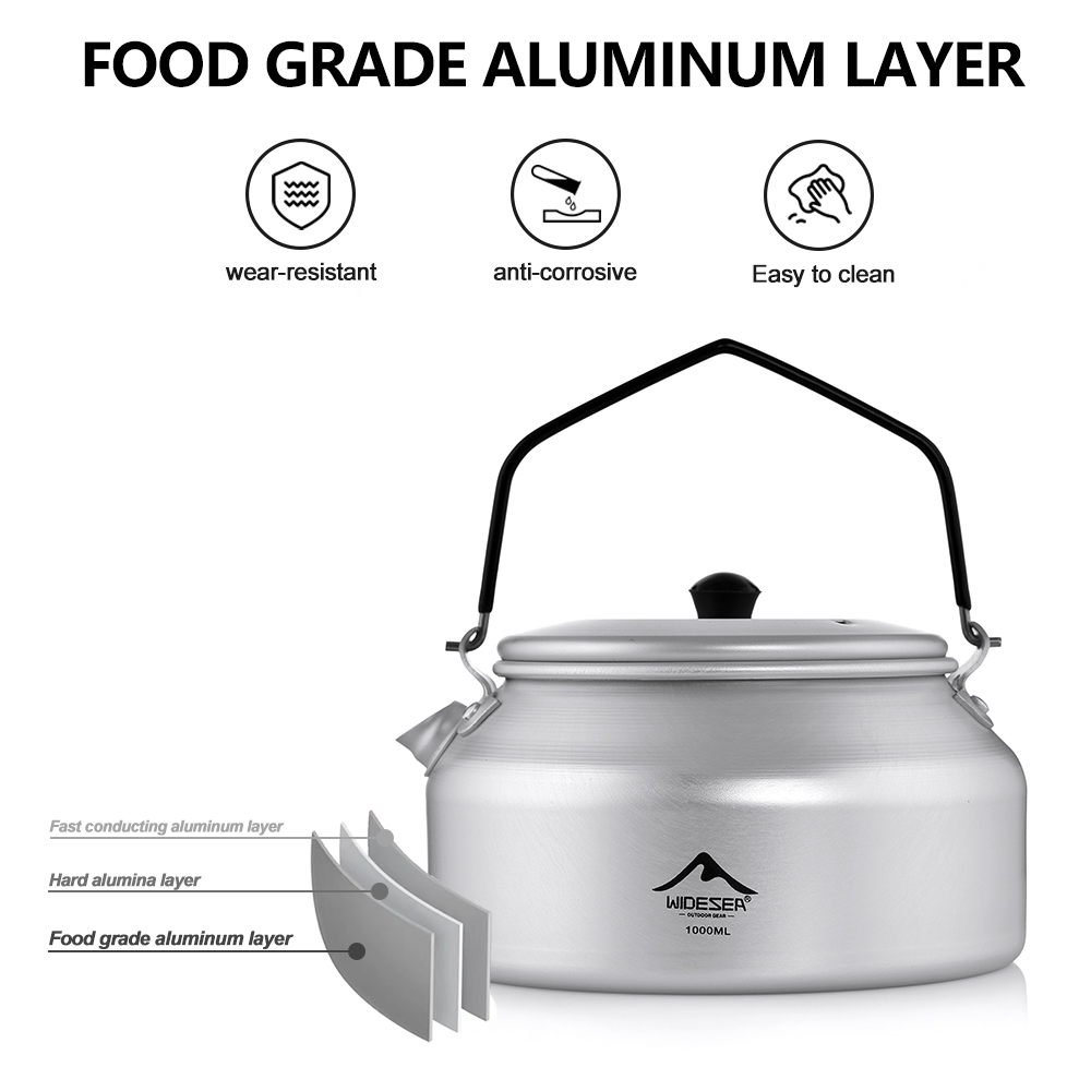 와이드씨 캠핑 아웃도어 1L 주전자 순수 알루미늄 짧은 - Camping Cooking Set 2 Person 리뷰 및 가격