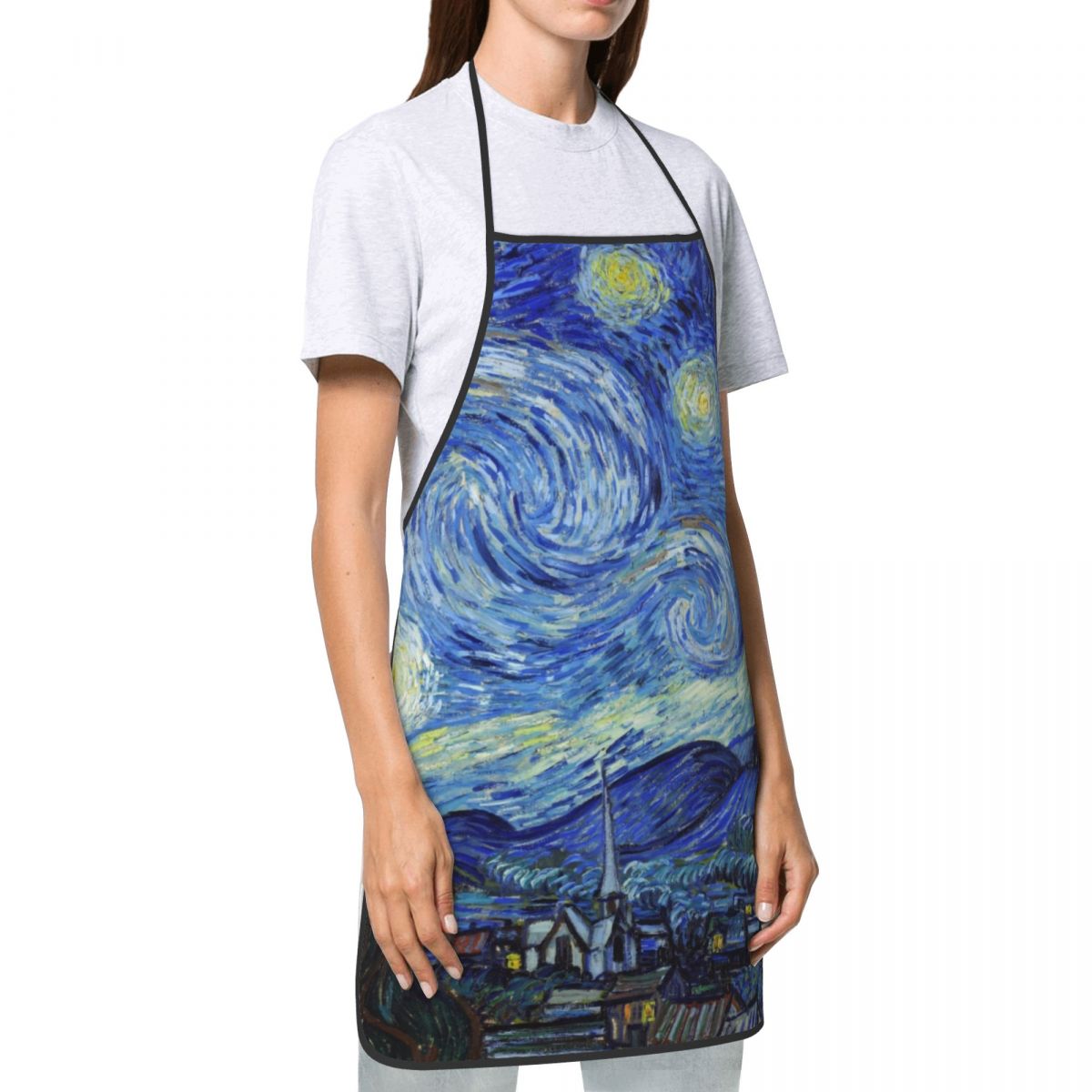 턱받이 빈센트 반 고흐 별이 빛나는 밤 앞치마 남성 여 - Camping Cooking Apron 리뷰 및 가격