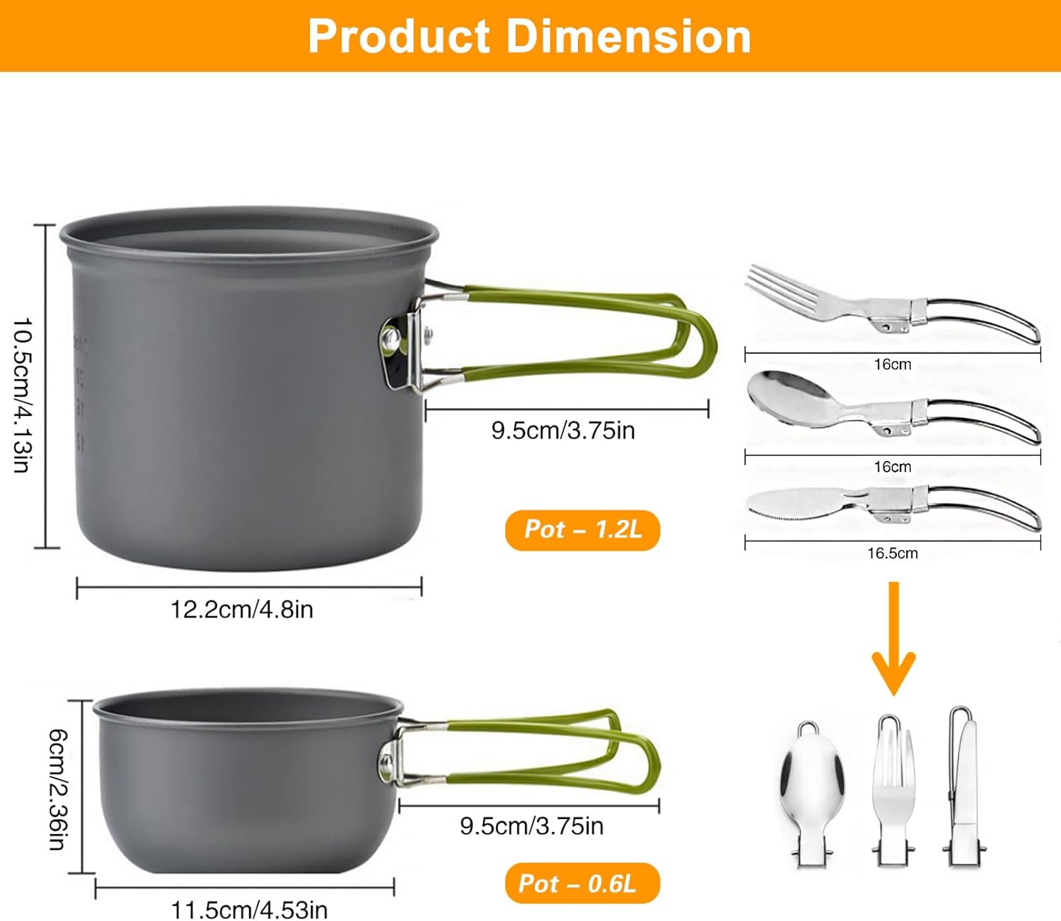 캠핑 조리기구 세트, 백패킹 냄비 장비, 캠핑용 냄비  - Camping Cooking Mess Kit 리뷰 및 가격
