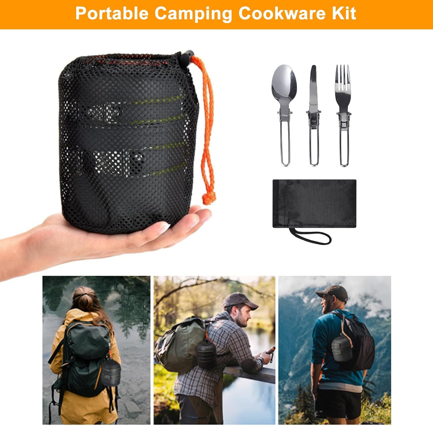 캠핑 조리기구 세트, 백패킹 냄비 장비, 캠핑용 냄비  - Camping Cooking Mess Kit 리뷰 및 가격